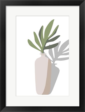 Framed Vase &amp; Stem VI Print