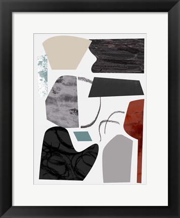 Framed Underground Shapes V Print