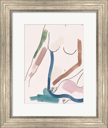 Framed Seated Female Figure IV Print