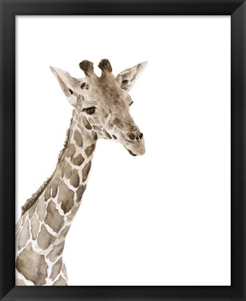 Framed Safari Animal Portraits II Print