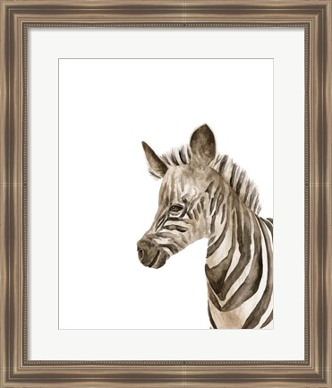 Framed Safari Animal Portraits IV Print