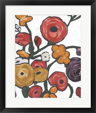 Framed Stretching Blooms I Print