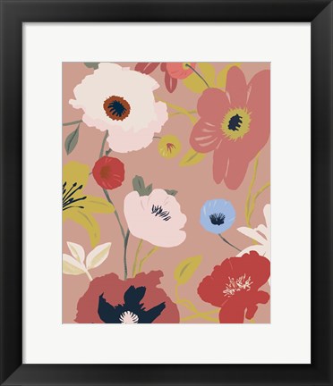 Framed Merry Mallow I Print