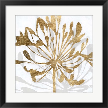 Framed Golden Gilt Bloom II Print