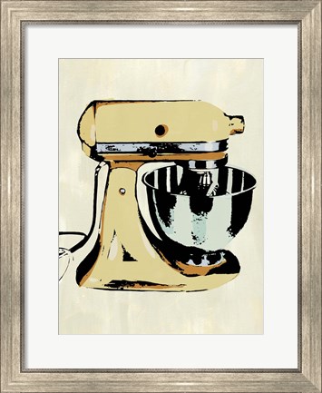 Framed Retro Kitchen Appliance IV Print