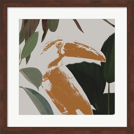 Framed Graphic Tropical Bird III Print