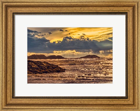 Framed Golden Sky Sunset Print