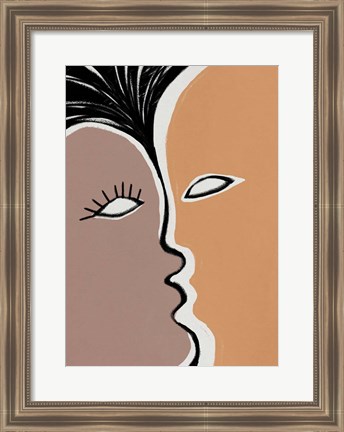 Framed Face to Face 2 Print