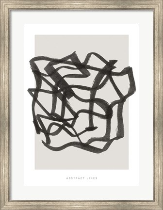 Framed Lines 1 Print