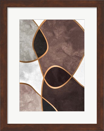 Framed Velvet Shapes 3 Print