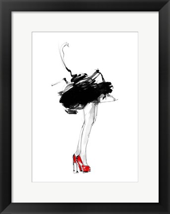 Framed Red Shoes Print