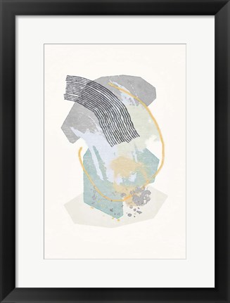 Framed Lichen Rocks No. 1 Print