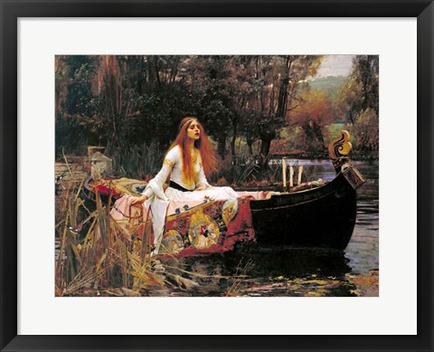 Framed Lady of Shalott, 1888 Print