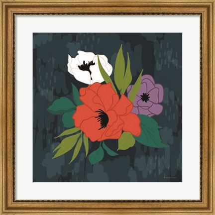 Framed Bright Floral II Print