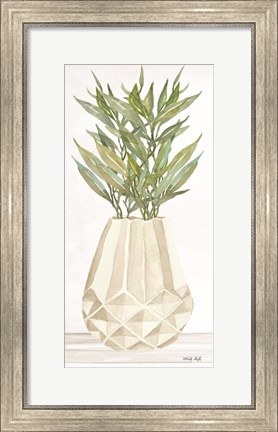 Framed Geometric Vase II Print
