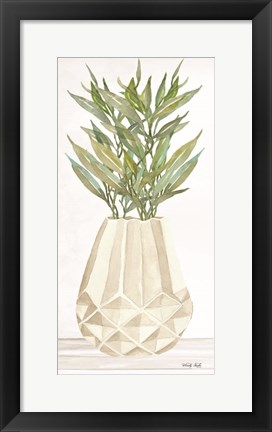 Framed Geometric Vase II Print