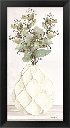 Framed Geometric Vase III Print