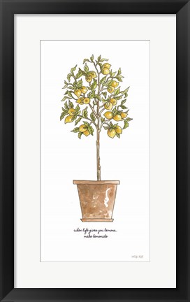 Framed Life and Lemons Print