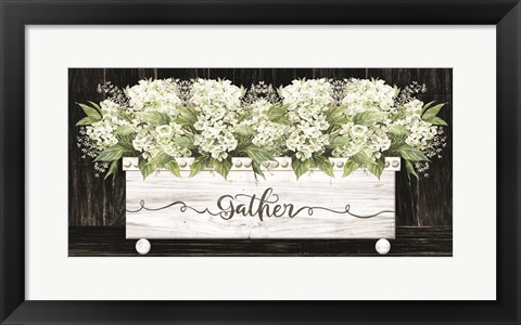 Framed Gather Wood Box Print