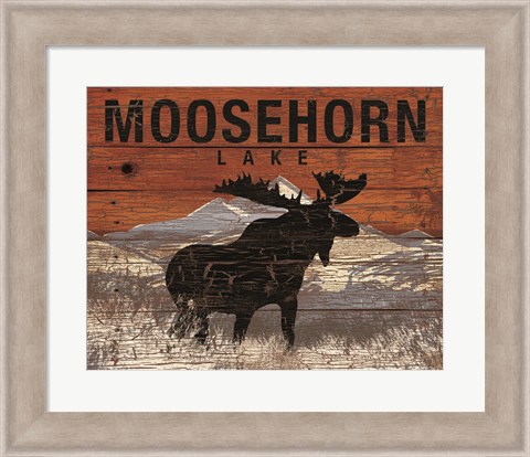 Framed Moosehorn Lake Print