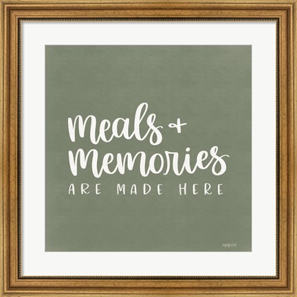 Framed Meals &amp; Memories Print