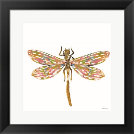 Framed Dainty Dragonfly Print