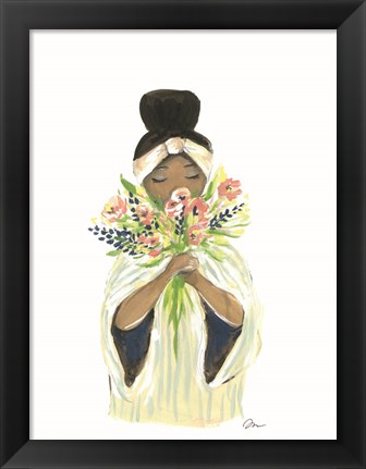 Framed Fragrant Flowers Print