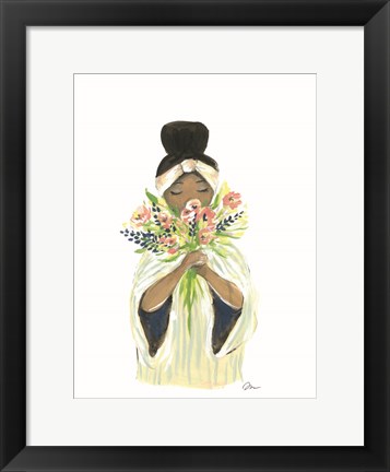 Framed Fragrant Flowers Print