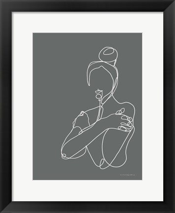 Framed Messy Bun Print