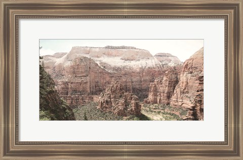 Framed Hiking in Zion Print