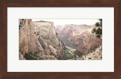 Framed Zion from Above Print