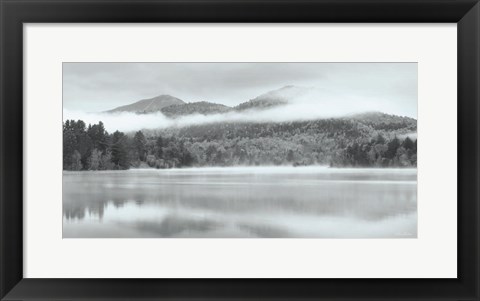 Framed Foggy Mirror Lake Print