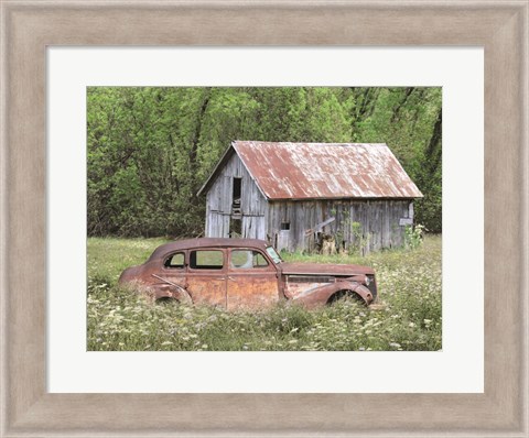 Framed Old and Rustic Print