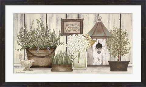 Framed Collection of Herbs Print