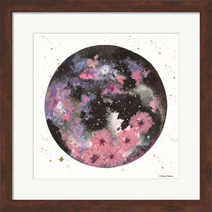 Framed Floral Planet Print