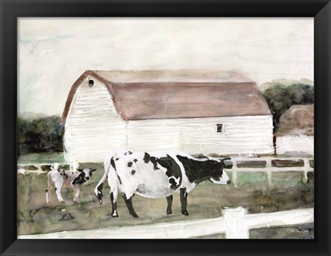 Framed Country Farm Print