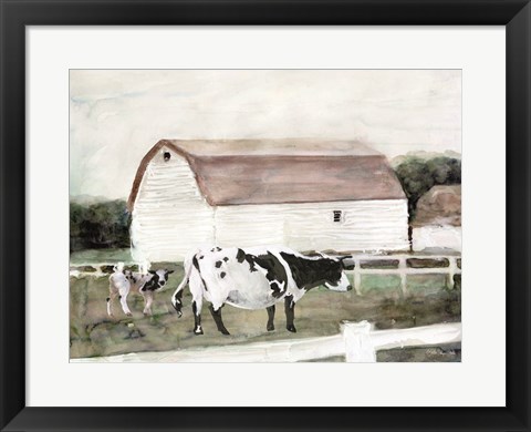 Framed Country Farm Print