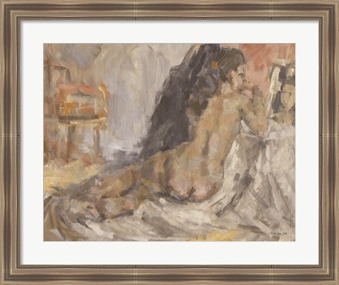 Framed Reclining Figure Print