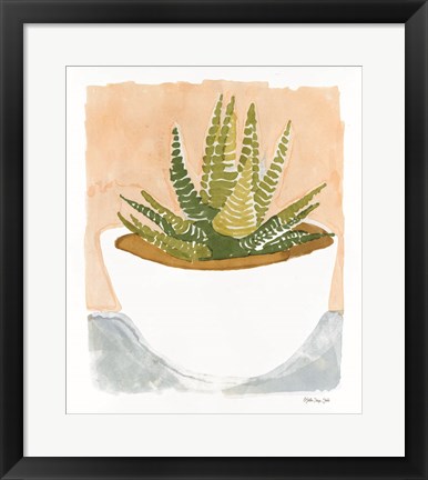 Framed Cacti Bowl Print