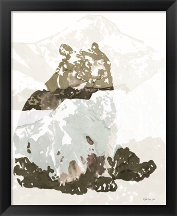 Framed Bear Impression 2 Print