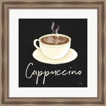 Framed Fresh Coffee Cappucino Print