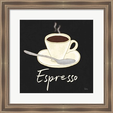 Framed Fresh Coffee Espresso Print