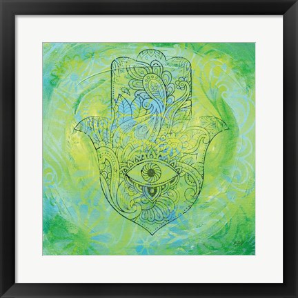 Framed Hamsa Eye Print