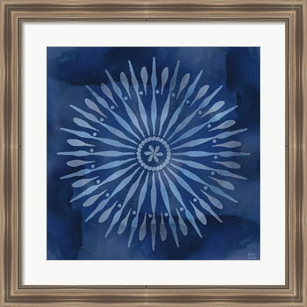 Framed Indigo Splash III Print