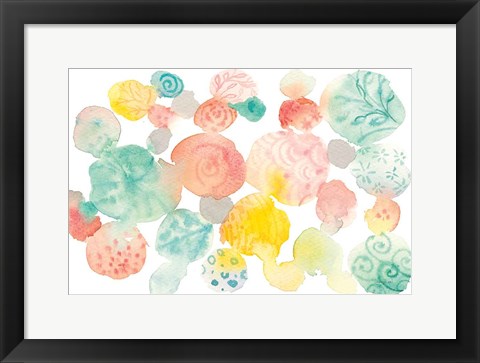 Framed Color Dots Print