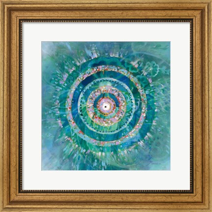 Framed Ocean Mandala Print