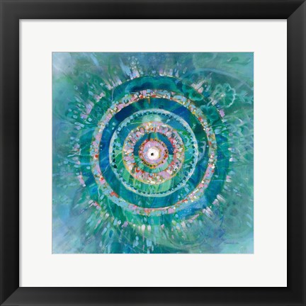 Framed Ocean Mandala Print