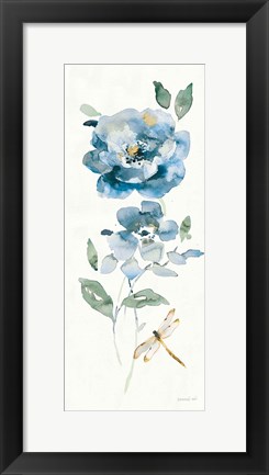 Framed Blues of Summer IV Gilded Panel Print