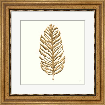 Framed Gilded Palm IV Print