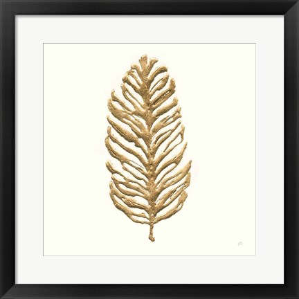 Framed Gilded Palm IV Print